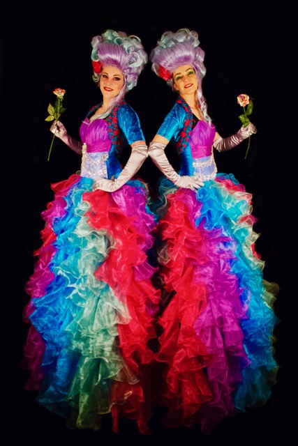 stilt walkers, corporate entertainers